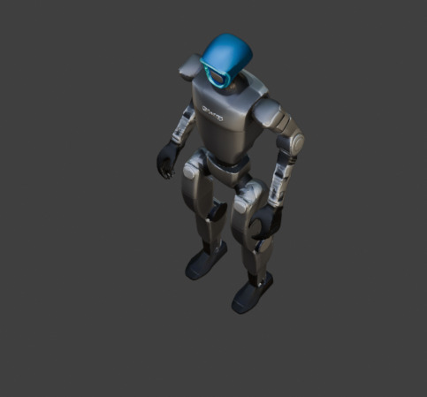 Humanoid Robot Sci-Fi Game-Ready 3D Model with PBR Textures Low-poly 3D model_18