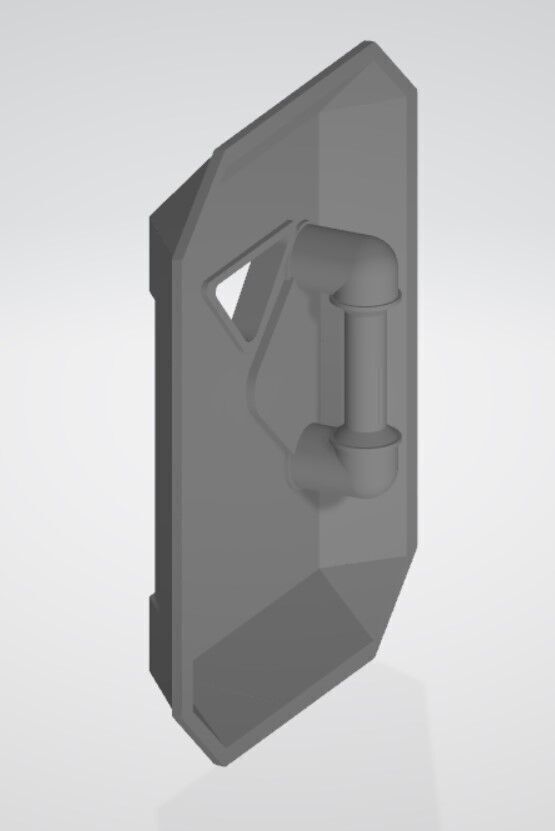Armored Commando Riot Shield 3D print model_3