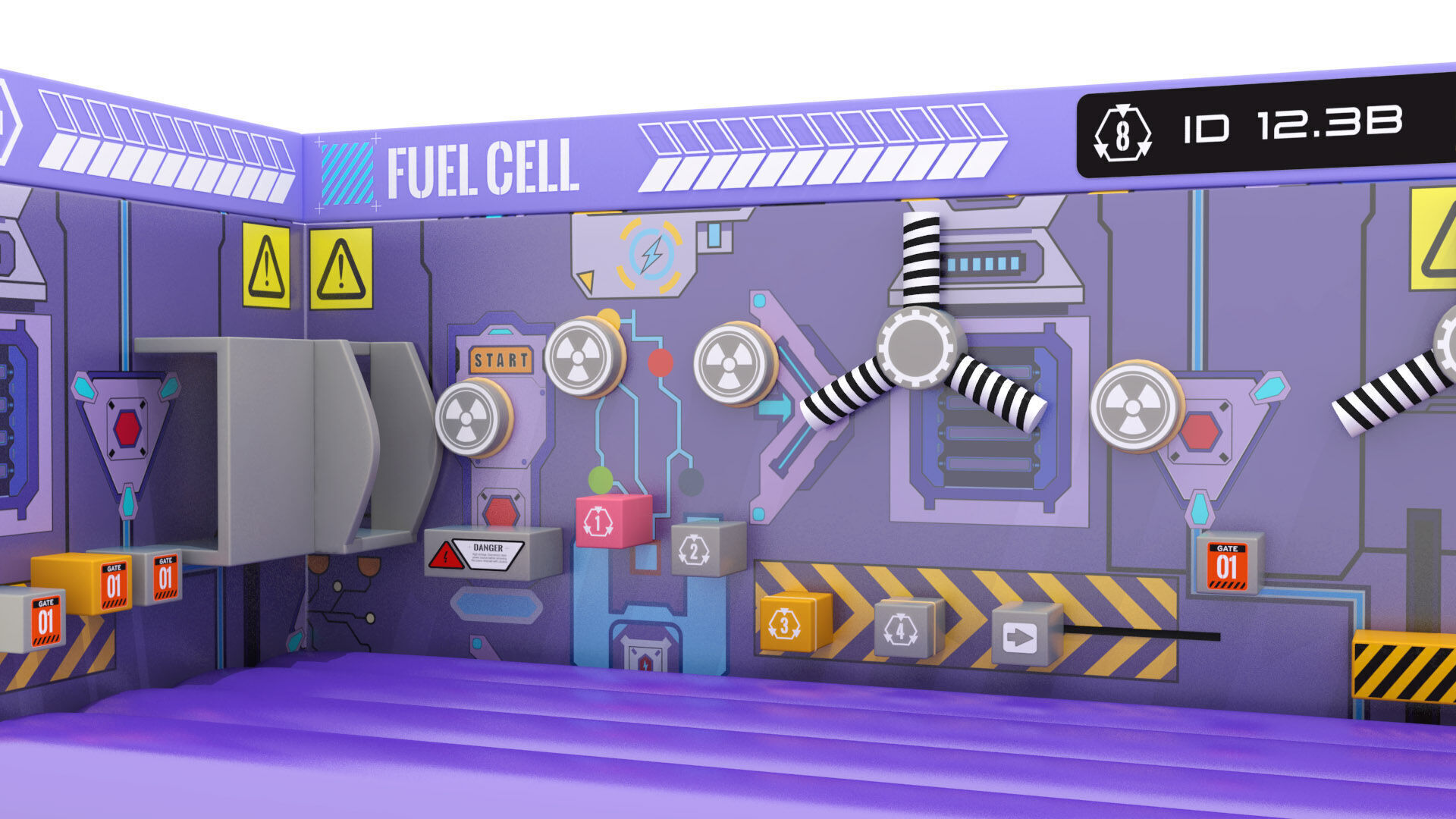 Indoor Challenge Playground 3D model_3