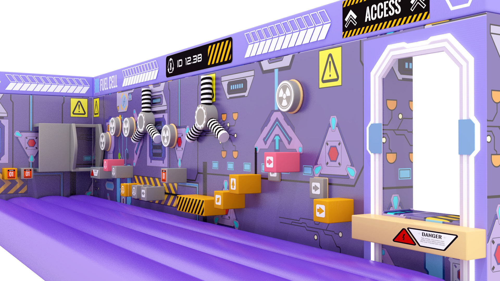 Indoor Challenge Playground 3D model_6