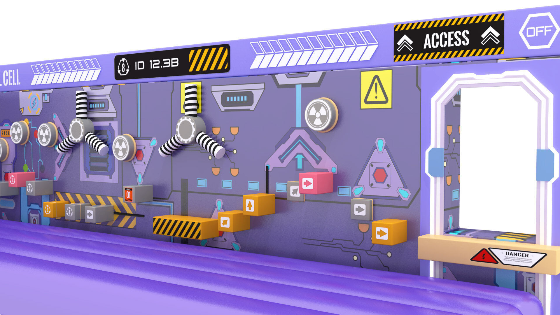 Indoor Challenge Playground 3D model_4