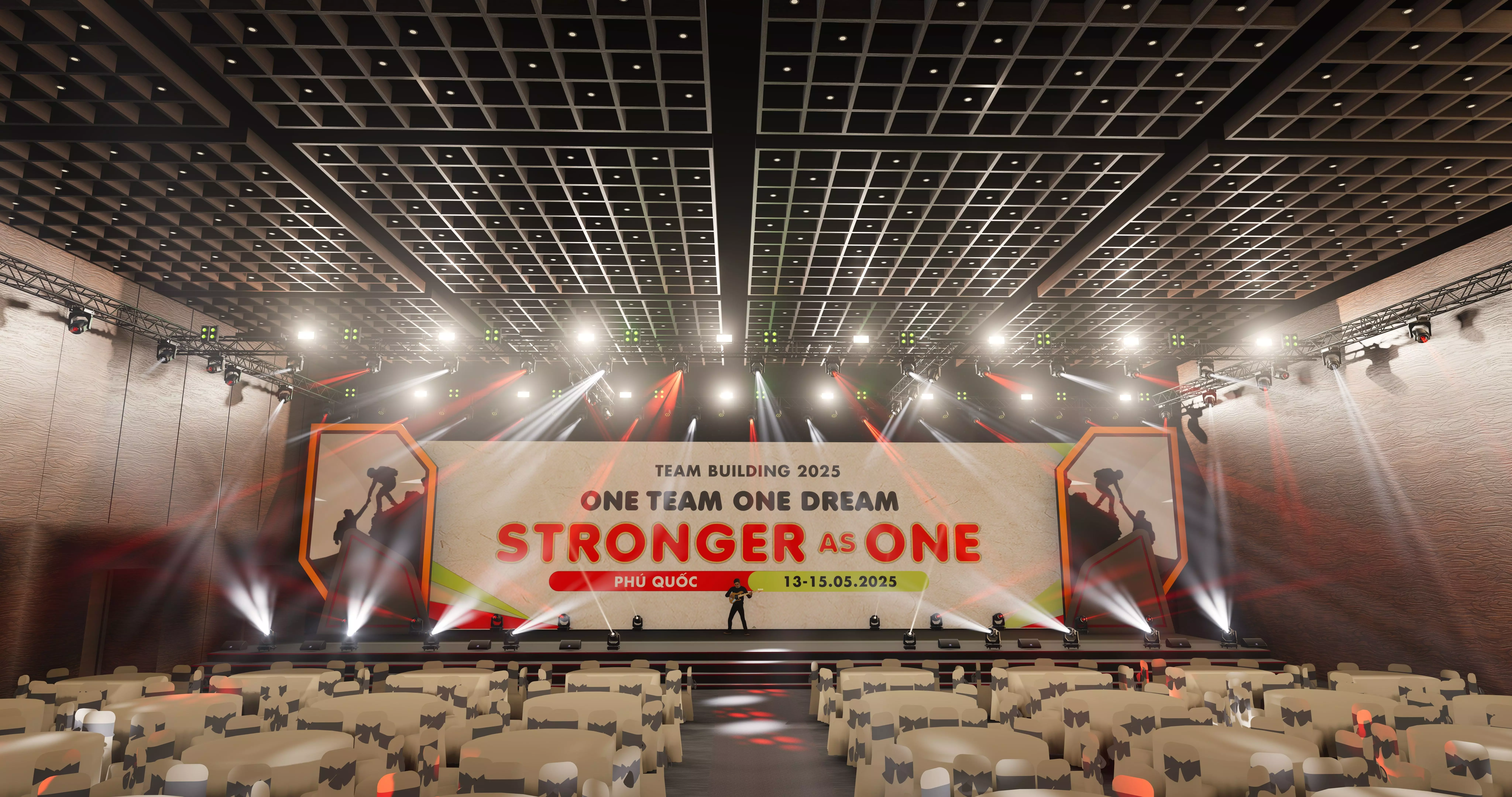 3d stage design for Gala Dinner - 8 design 3d model Texture