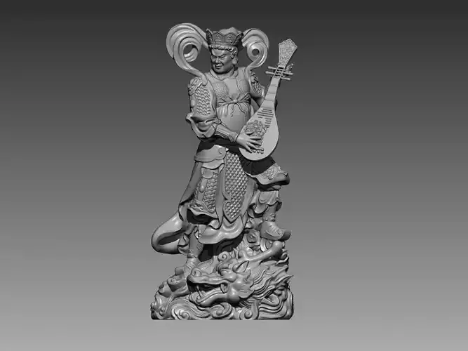 Dharma Guardian with Lute