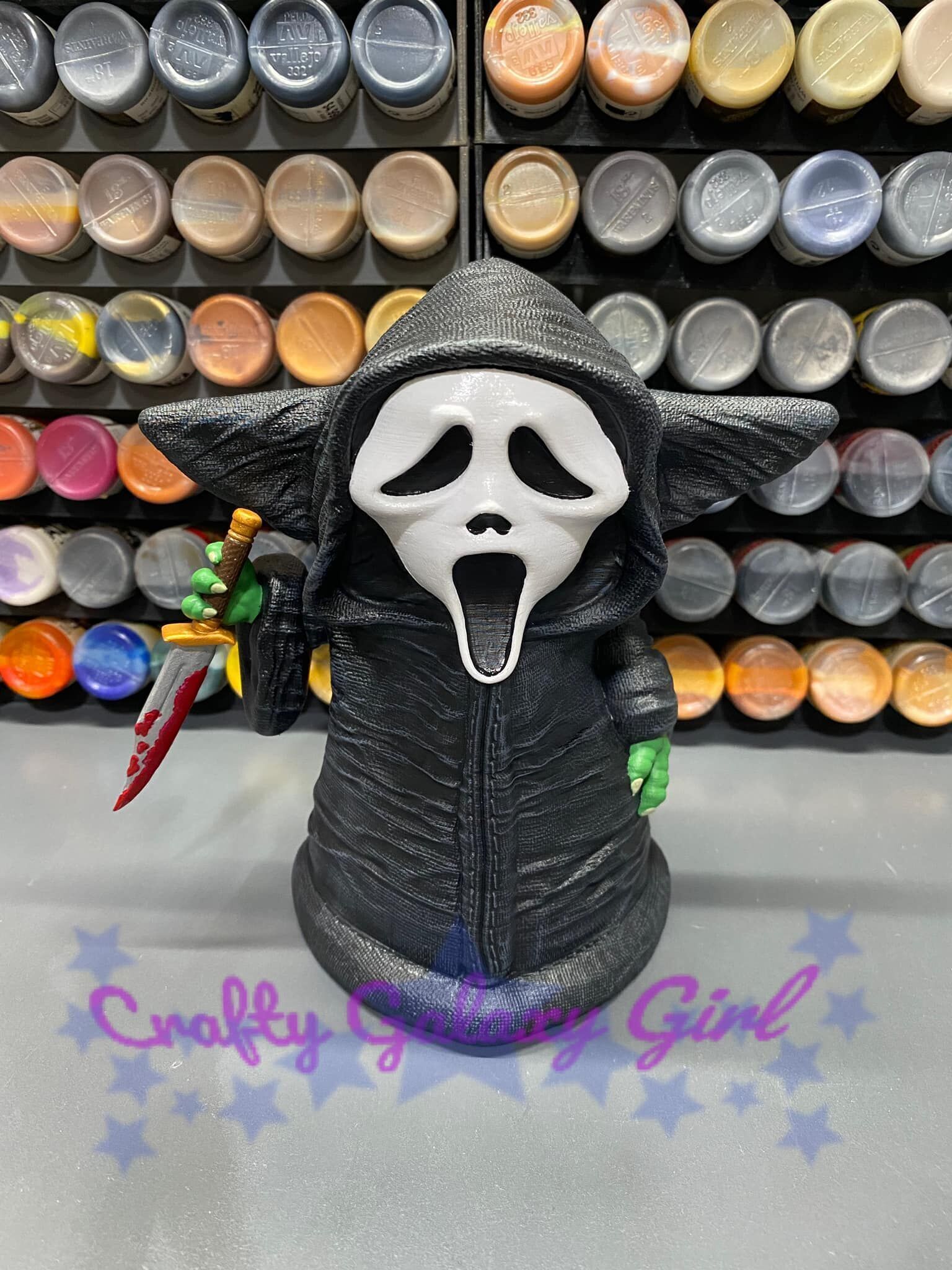 Grogu Ghostface - Scream 3D print model_1