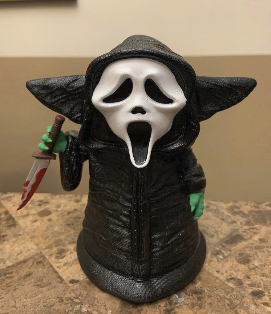 Grogu Ghostface - Scream 3D print model_3
