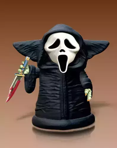Grogu Ghostface - Scream 3D print model