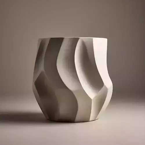 Modern abstract decorative pot Model 3