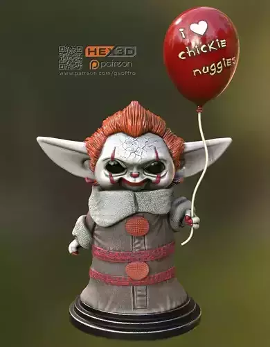 Grogu BabyPennywise - IT 3D print model