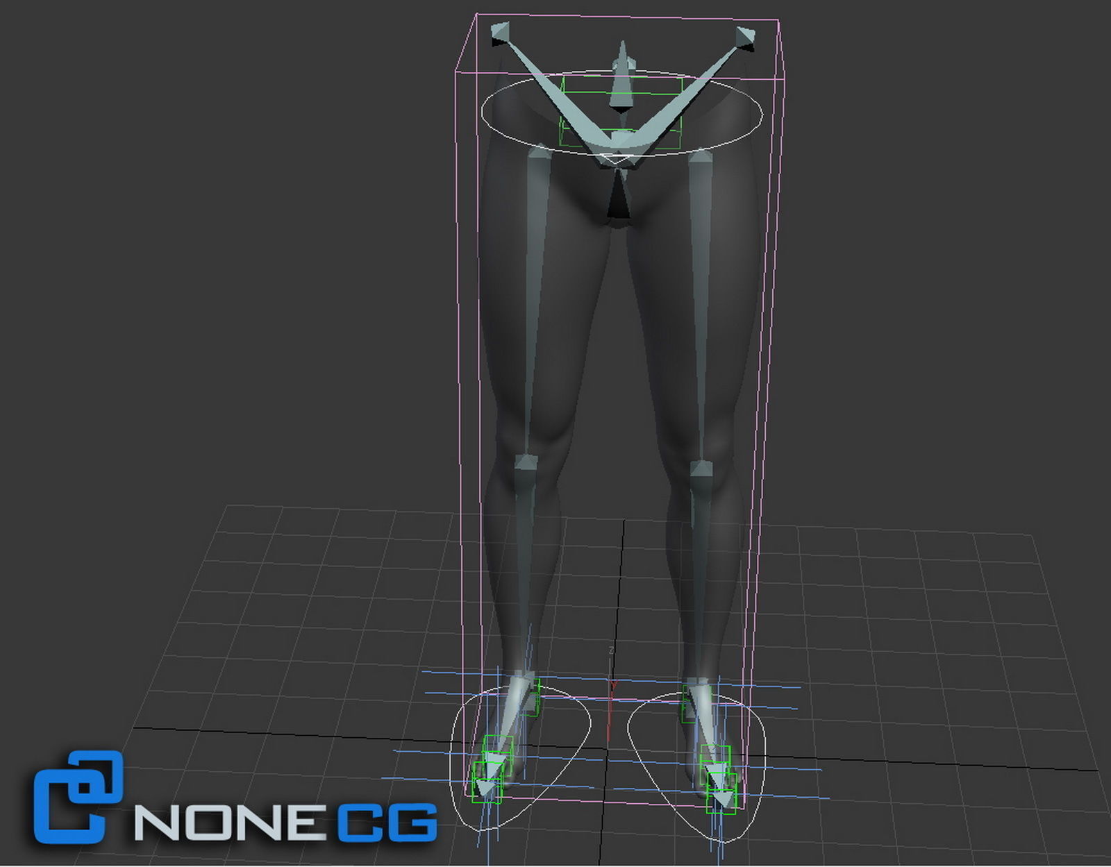 Adult Male Legs and Feet 3D model_11