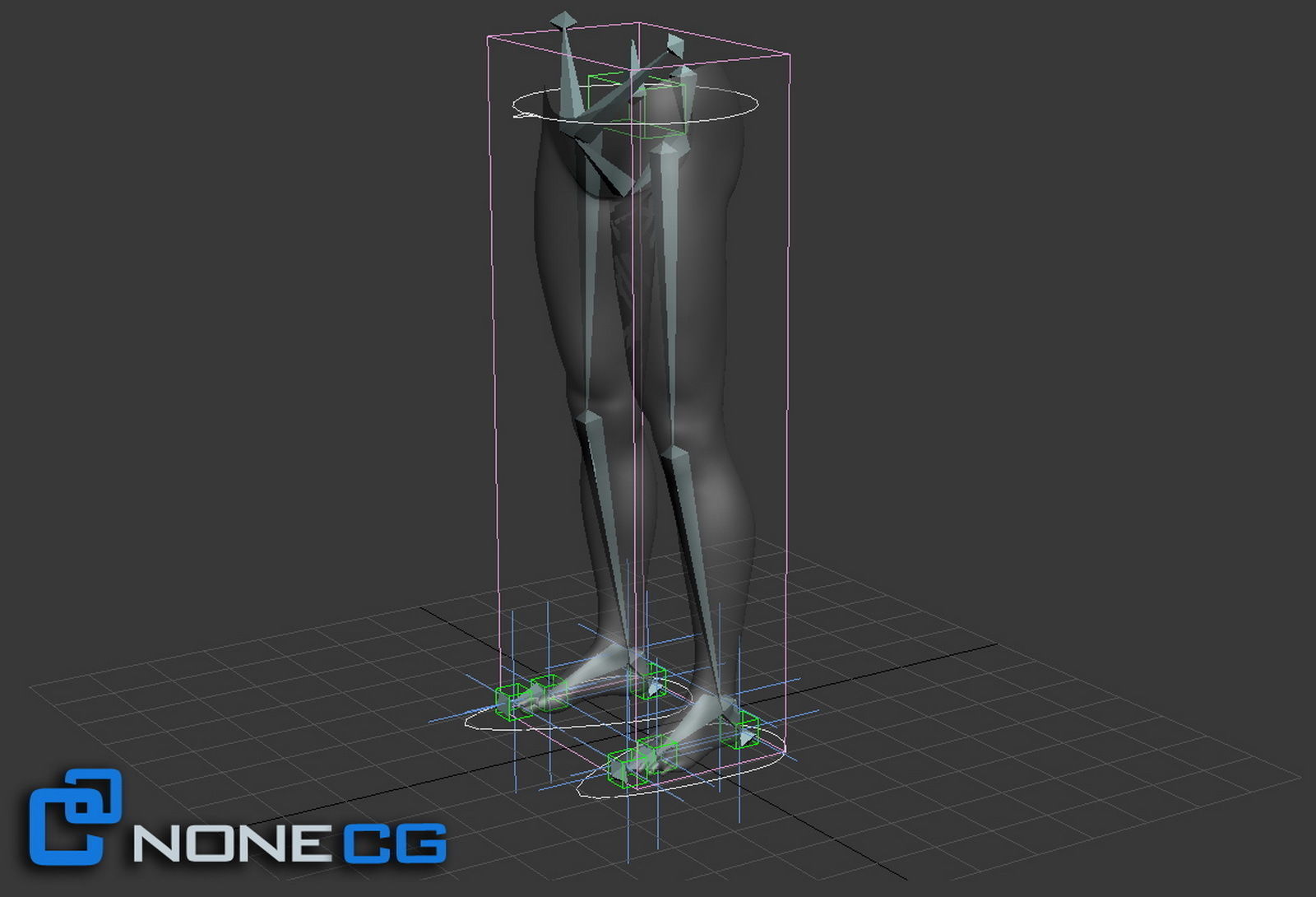 Adult Male Legs and Feet 3D model_10