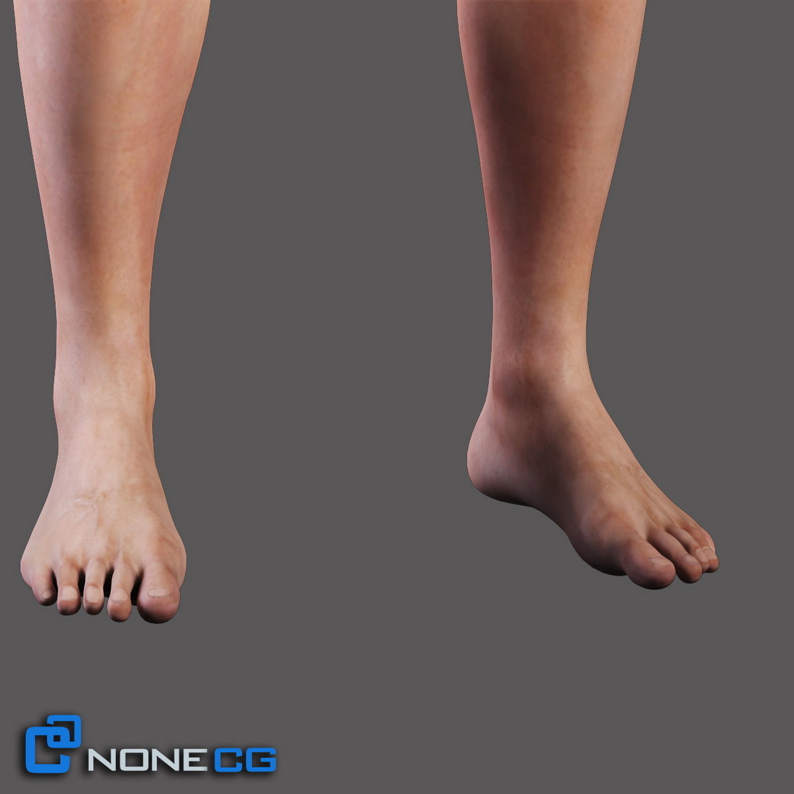 Adult Male Legs and Feet 3D model_7