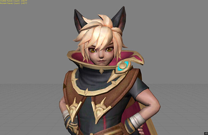 Harith Stardust Low-poly 3D model
