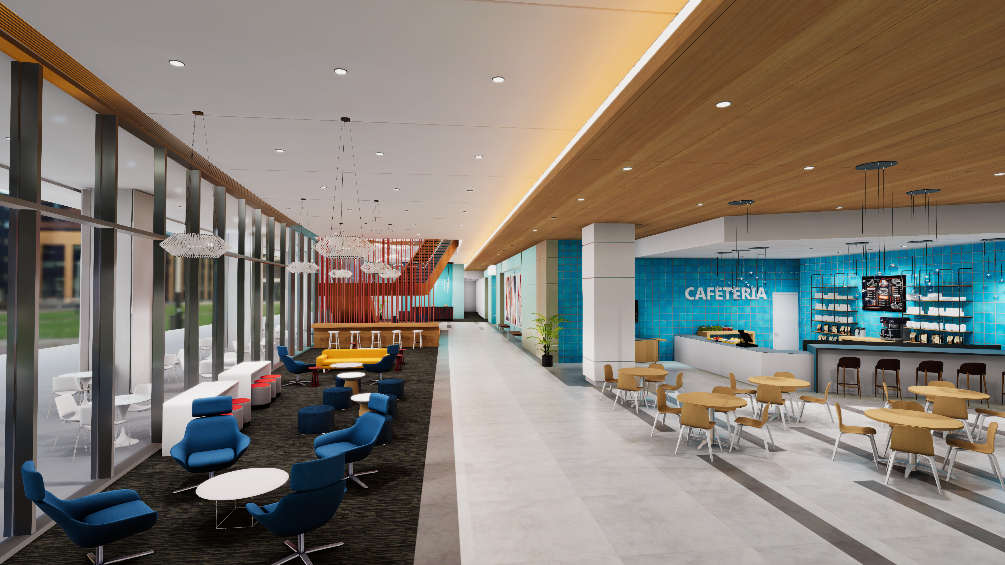 Lobby Cafe Low-poly 3D model_10