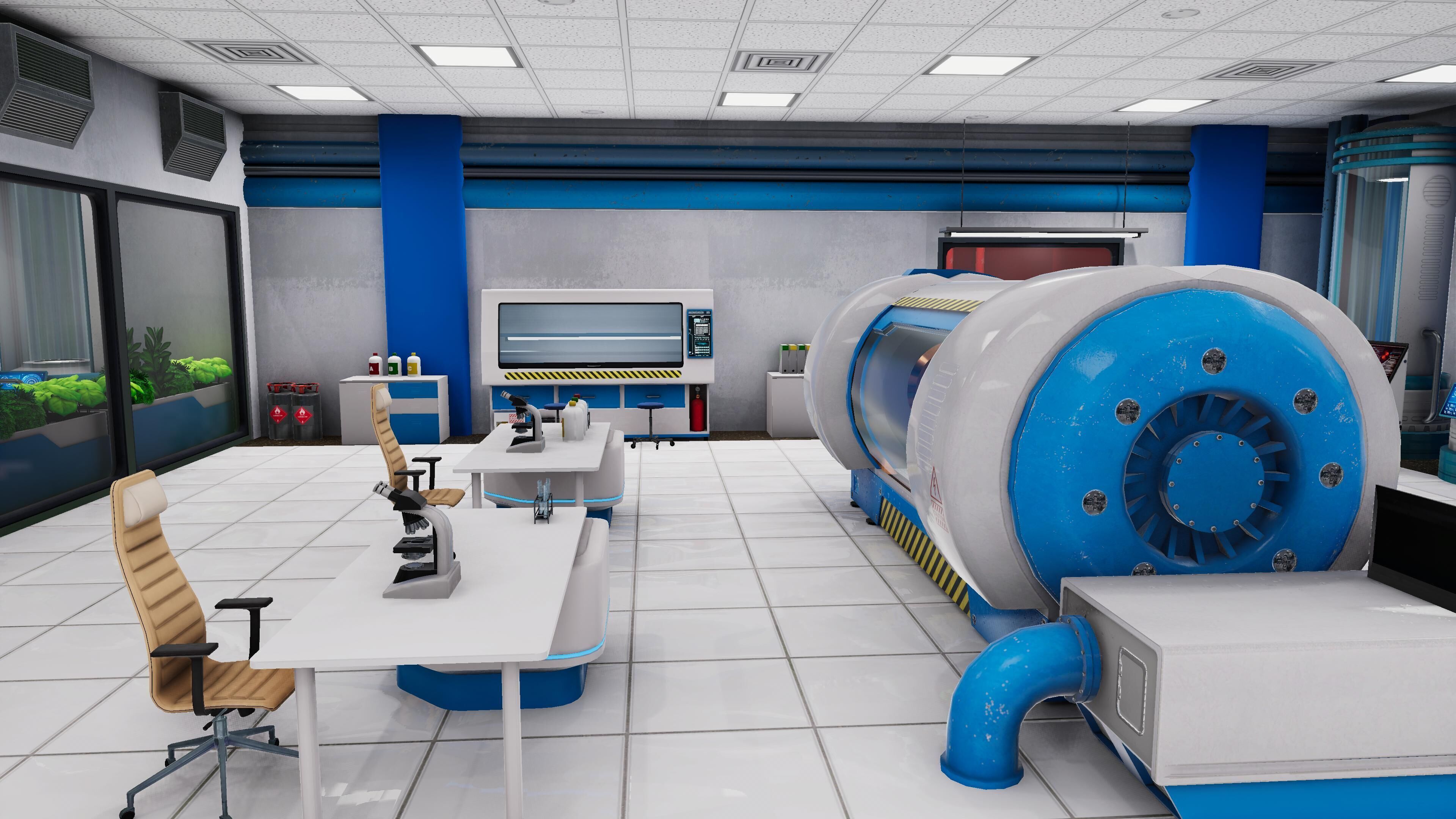 Modern Bio Lab Low-poly 3D model_2