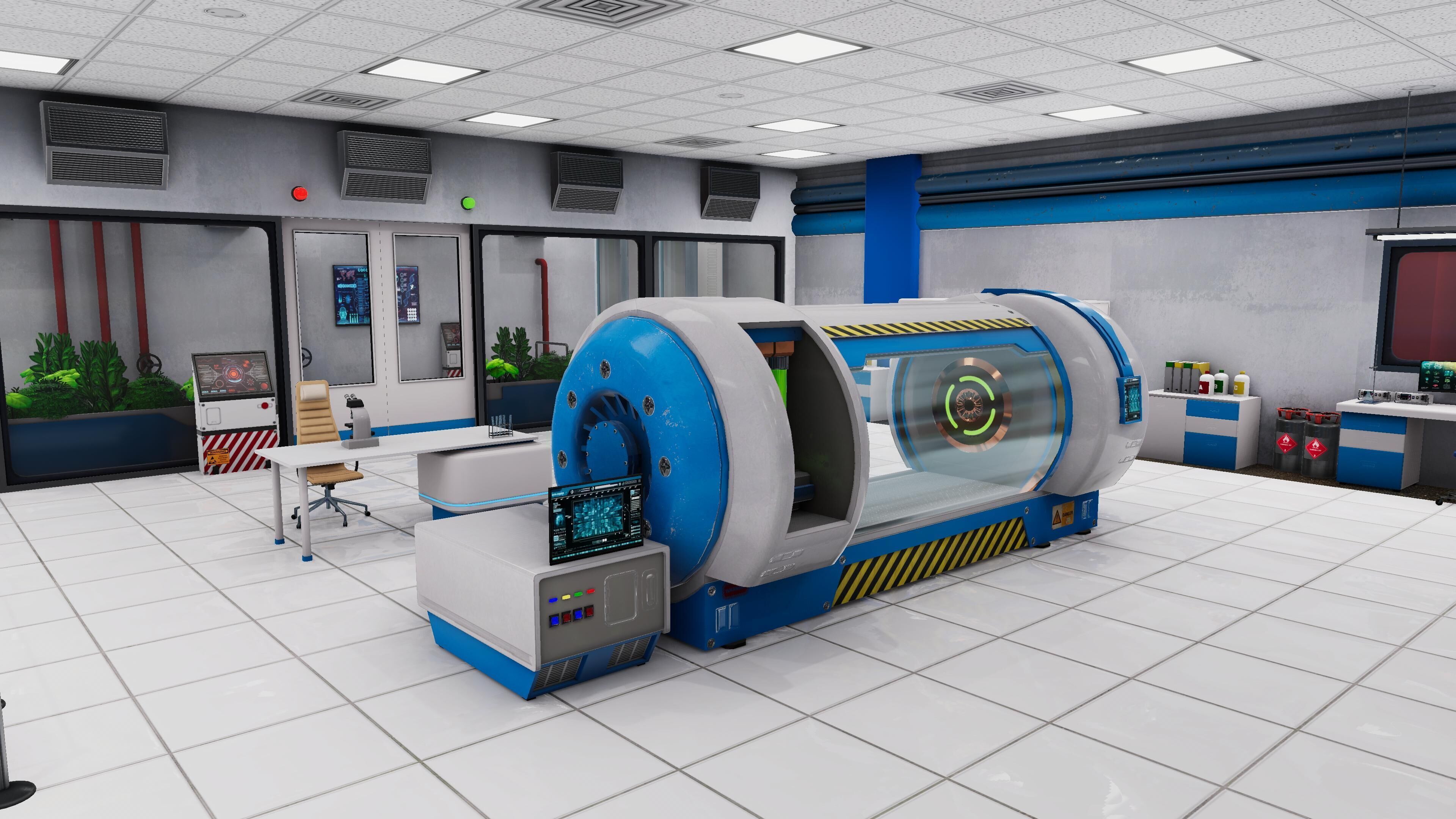 Modern Bio Lab Low-poly 3D model_1