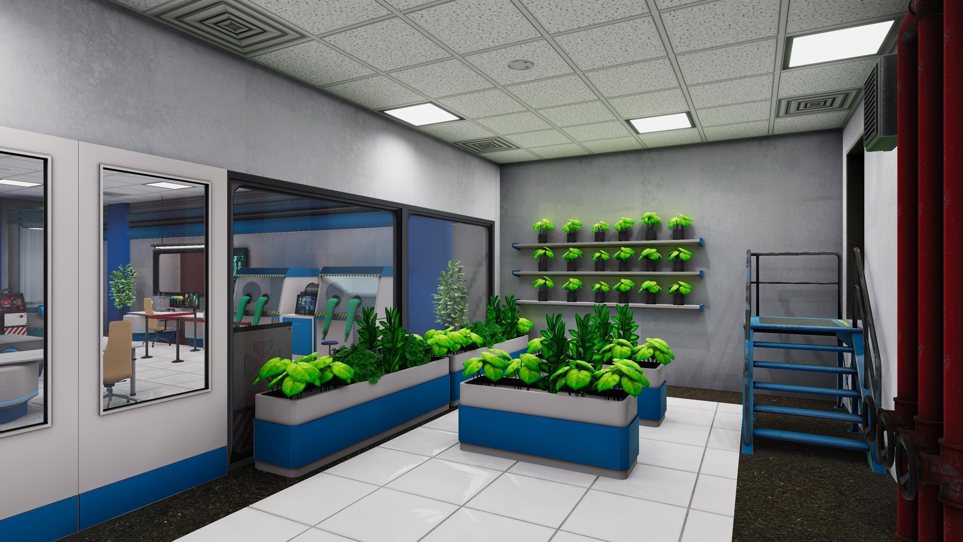 Modern Bio Lab Low-poly 3D model_5