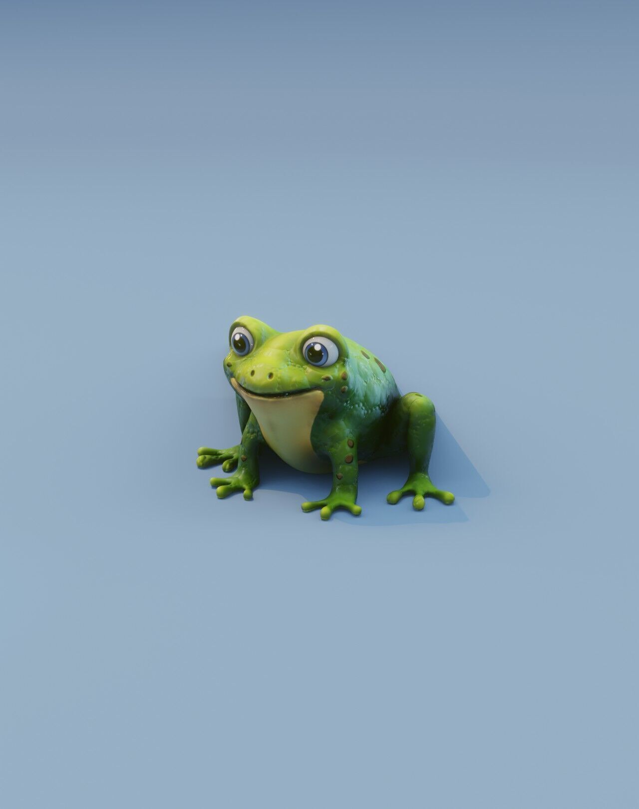 Cartoon Frog 3D Model Unity Package Low-poly 3D model_19