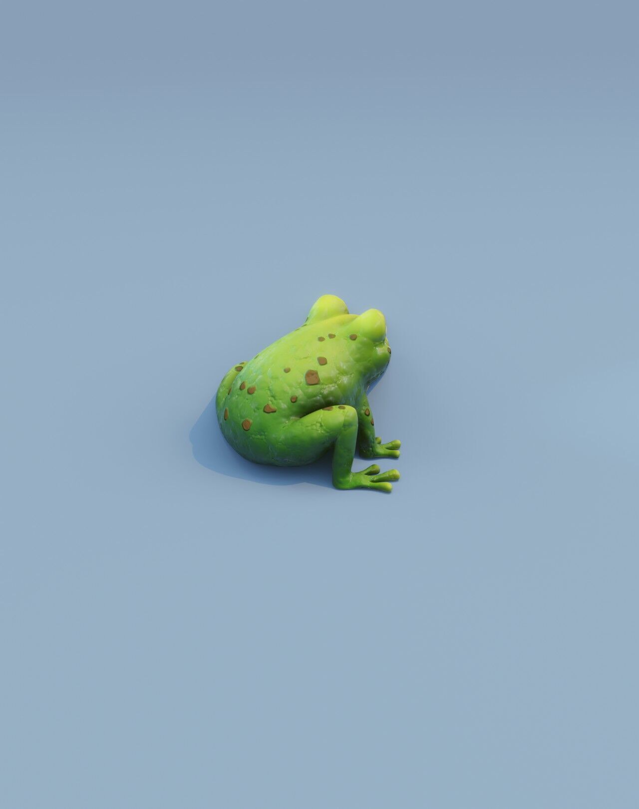 Cartoon Frog 3D Model Unity Package Low-poly 3D model_15
