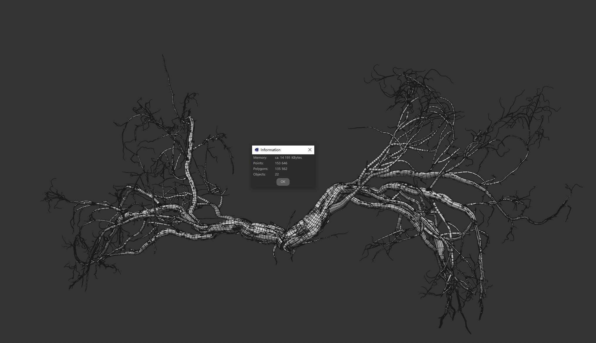 Lowpoly Dead Tree 06 3D model_4