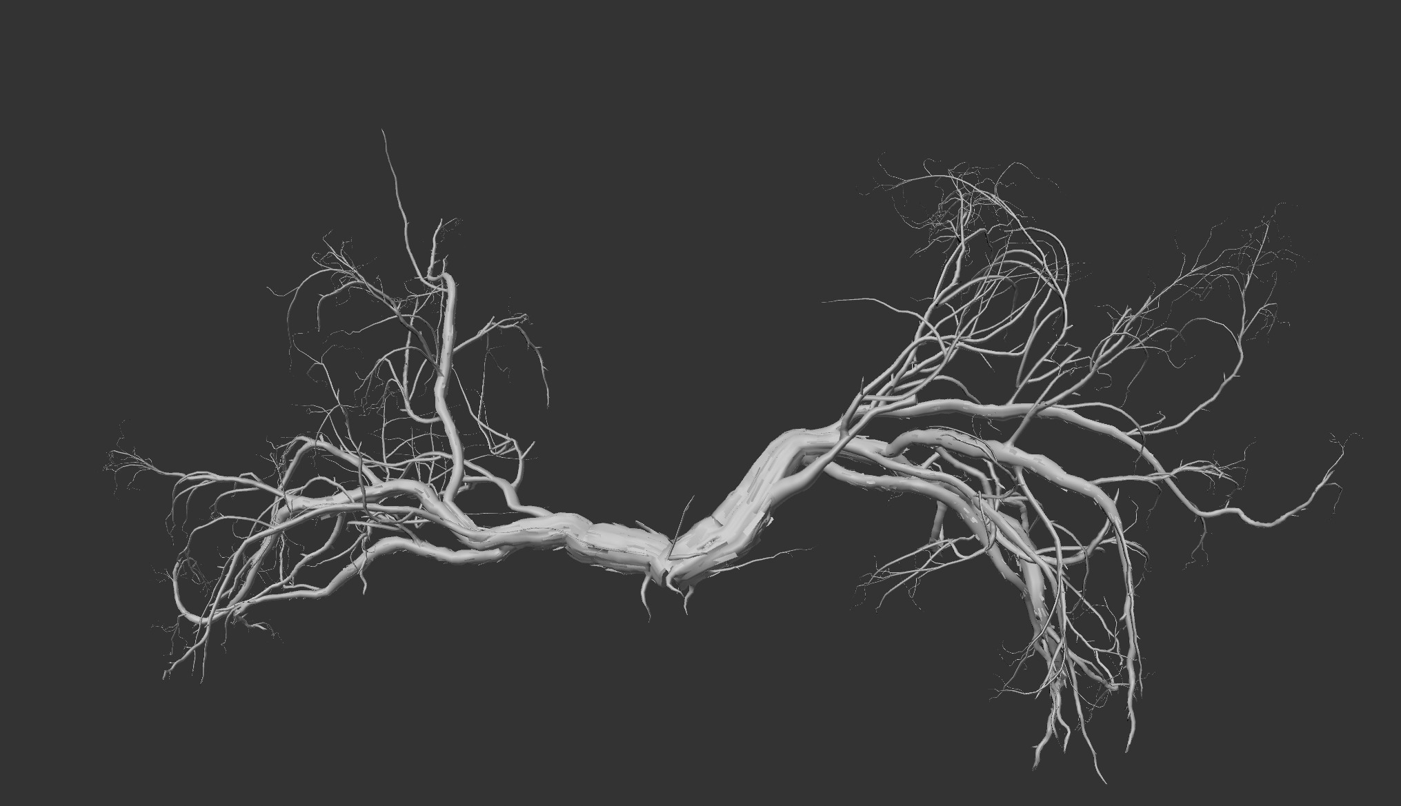 Lowpoly Dead Tree 06 3D model_3