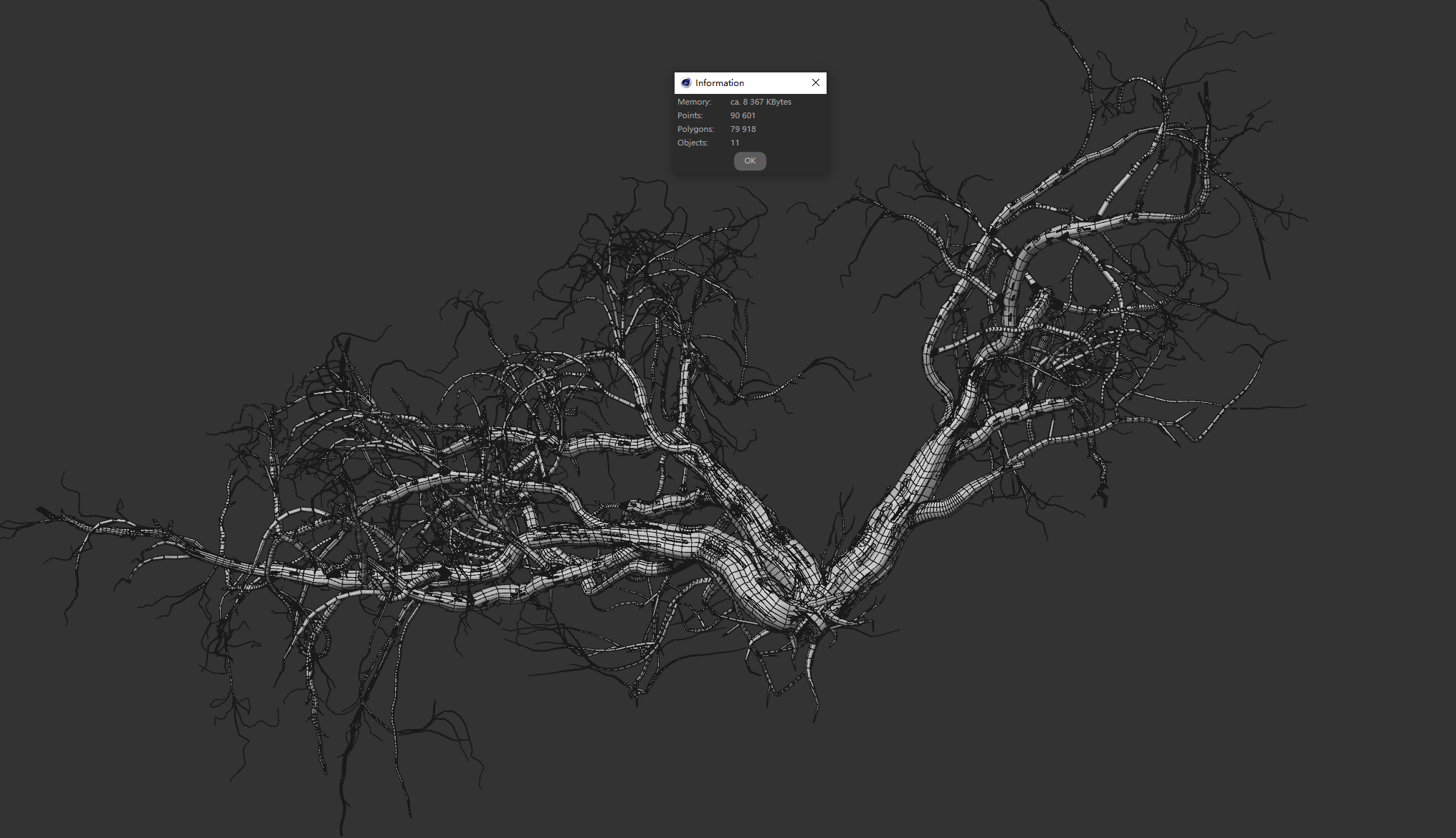 Lowpoly Dead Tree 07 3D model_2