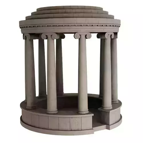 Ancient Greek round monument 3D model