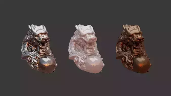 Chinese Loong sculpture decoration