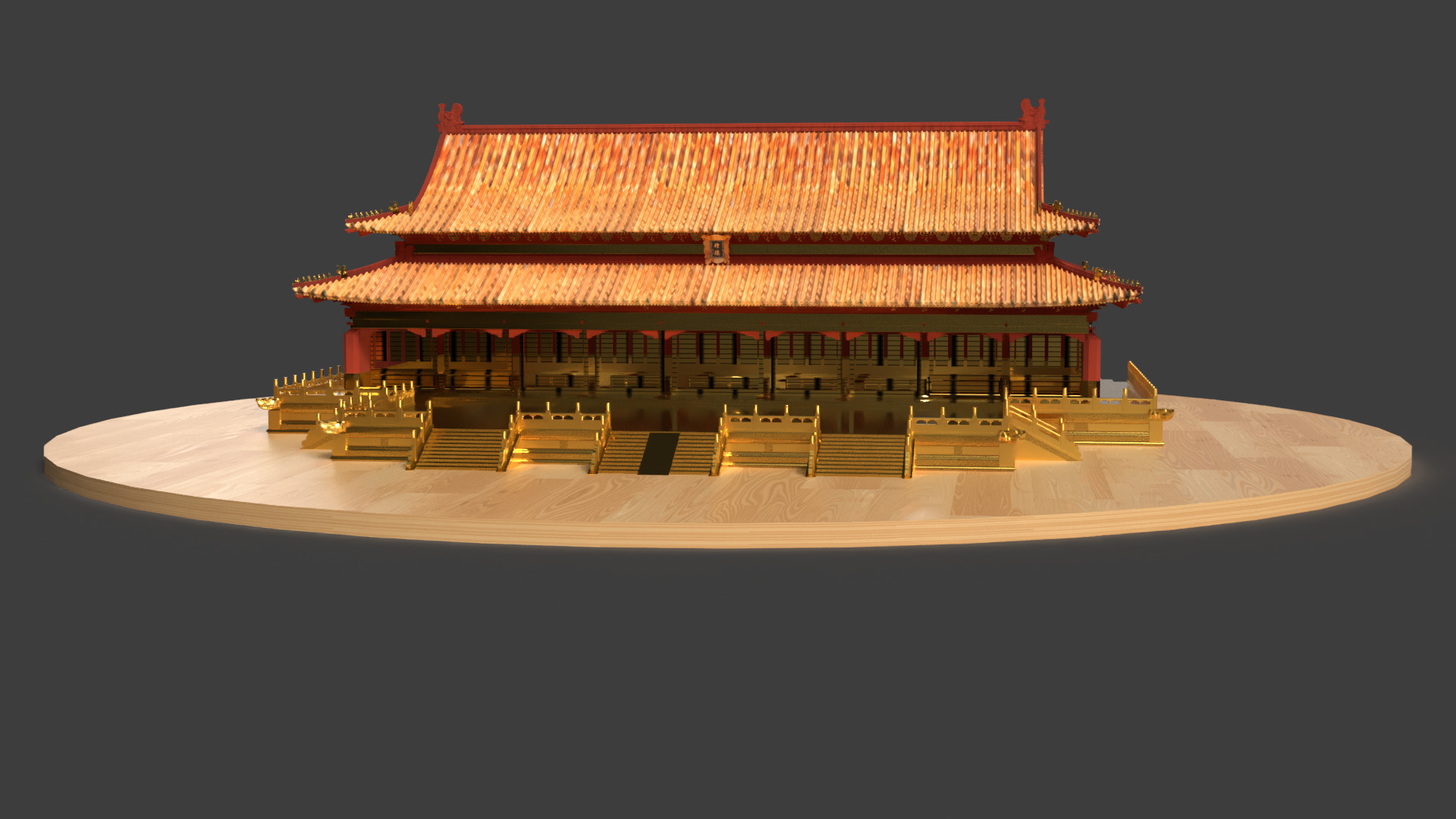 Chinese ancient house 3D model_2
