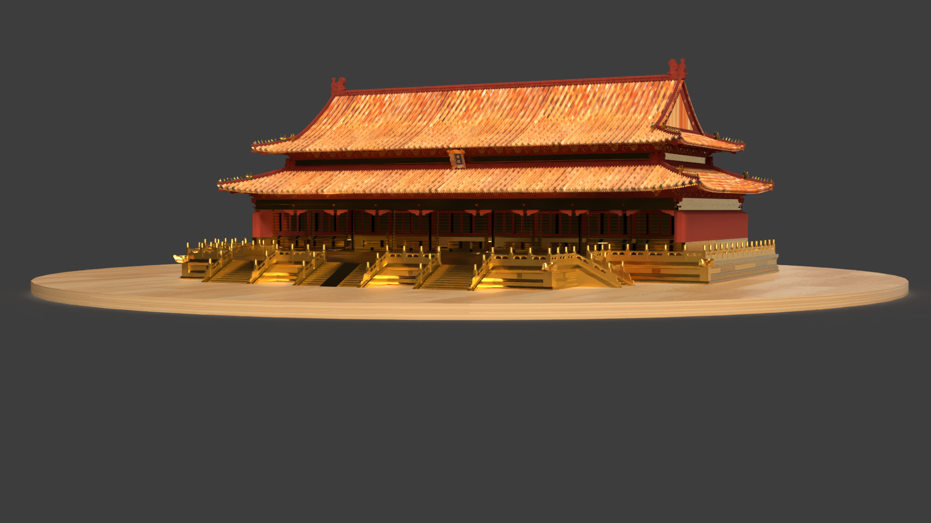 Chinese ancient house 3D model_3