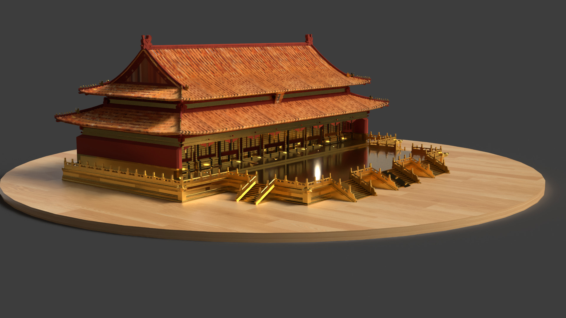 Chinese ancient house 3D model_5