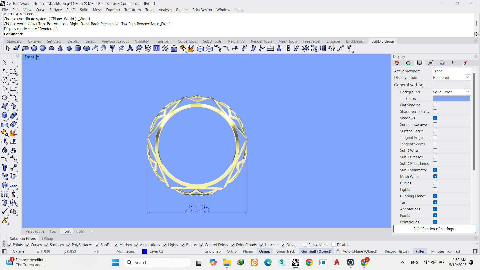 PENDANT 3D print model_4