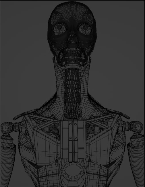 Sci Fi - Character 01 - Bust 3D  3D model_6