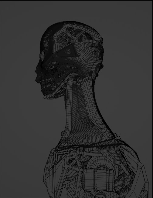 Sci Fi - Character 01 - Bust 3D  3D model_8