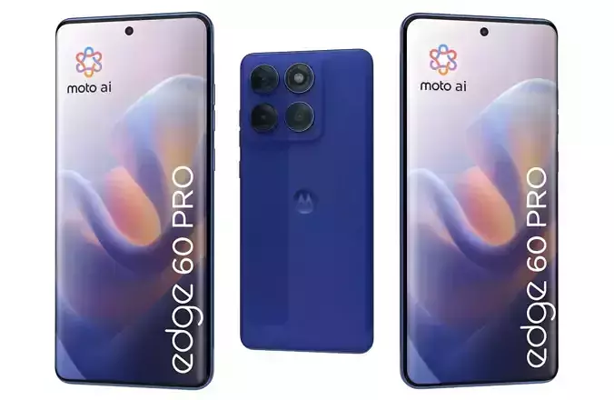 Motorola Edge 60 Pro PANTONE Dazzling Blue