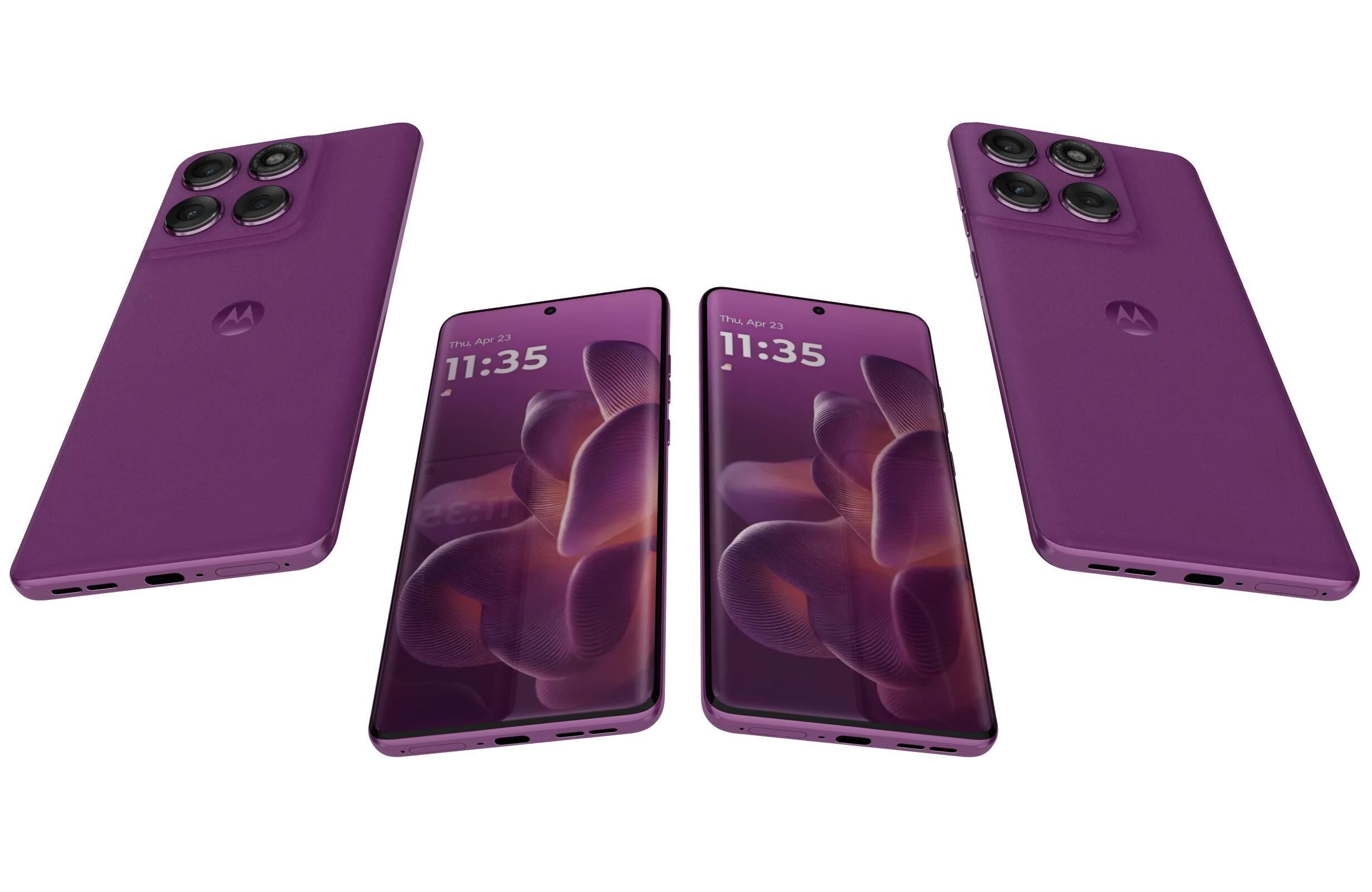 Motorola Edge 60 Pro PANTONE Sparkling Grape 3D model_5