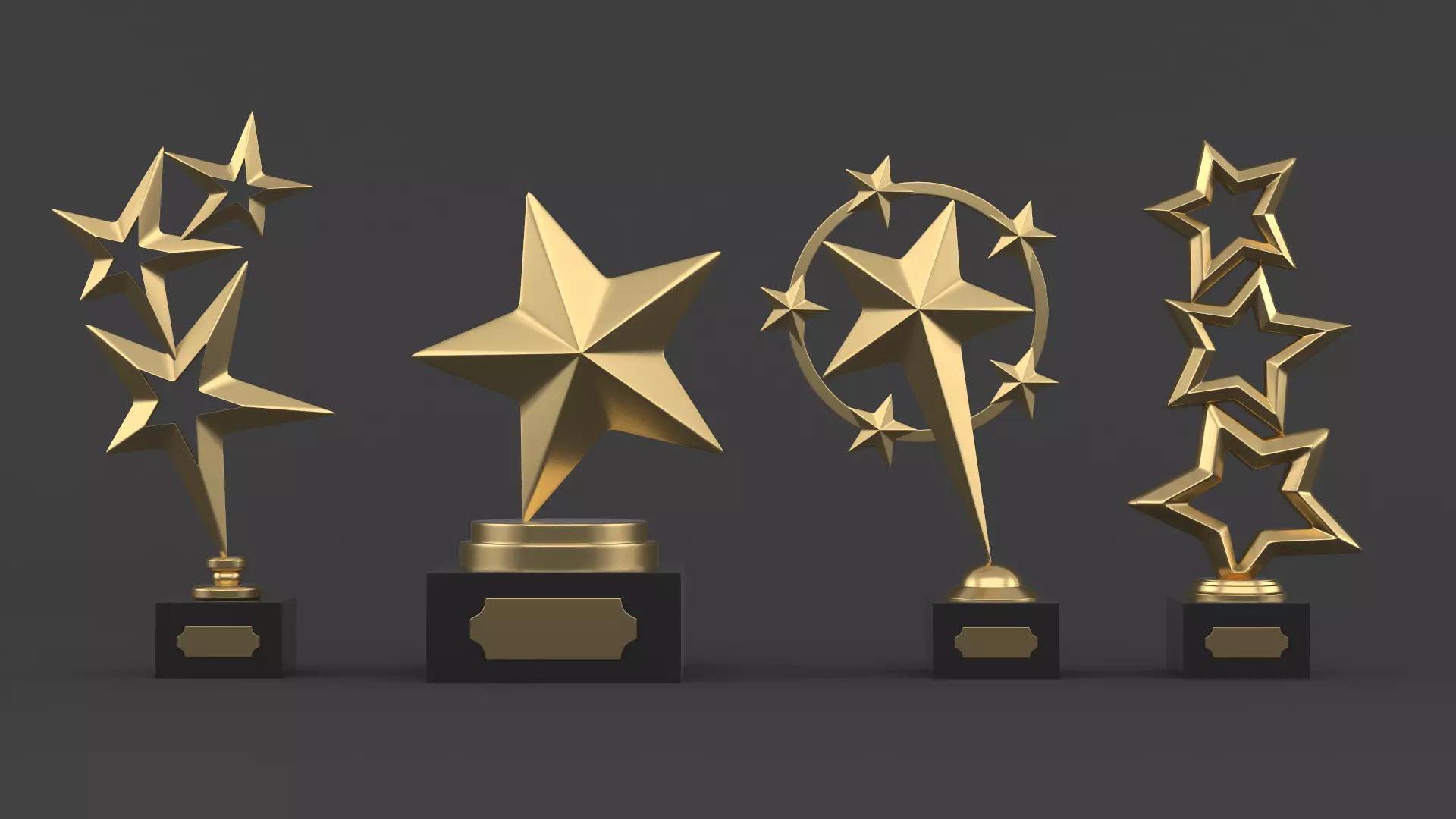 Trophy Cup Collection 3D model_0