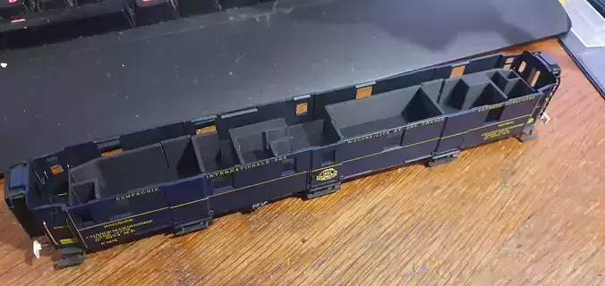 Interior for van type F CIWL Rivarossi HO Scale print model