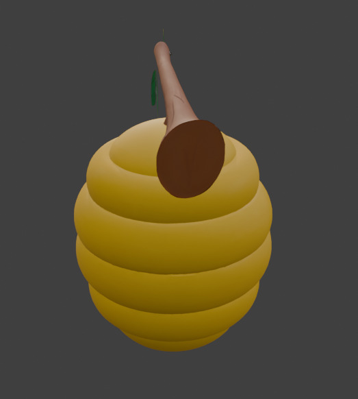 3D model Honey Comb 3D Model Low Poly Stylized VR / AR / low-poly