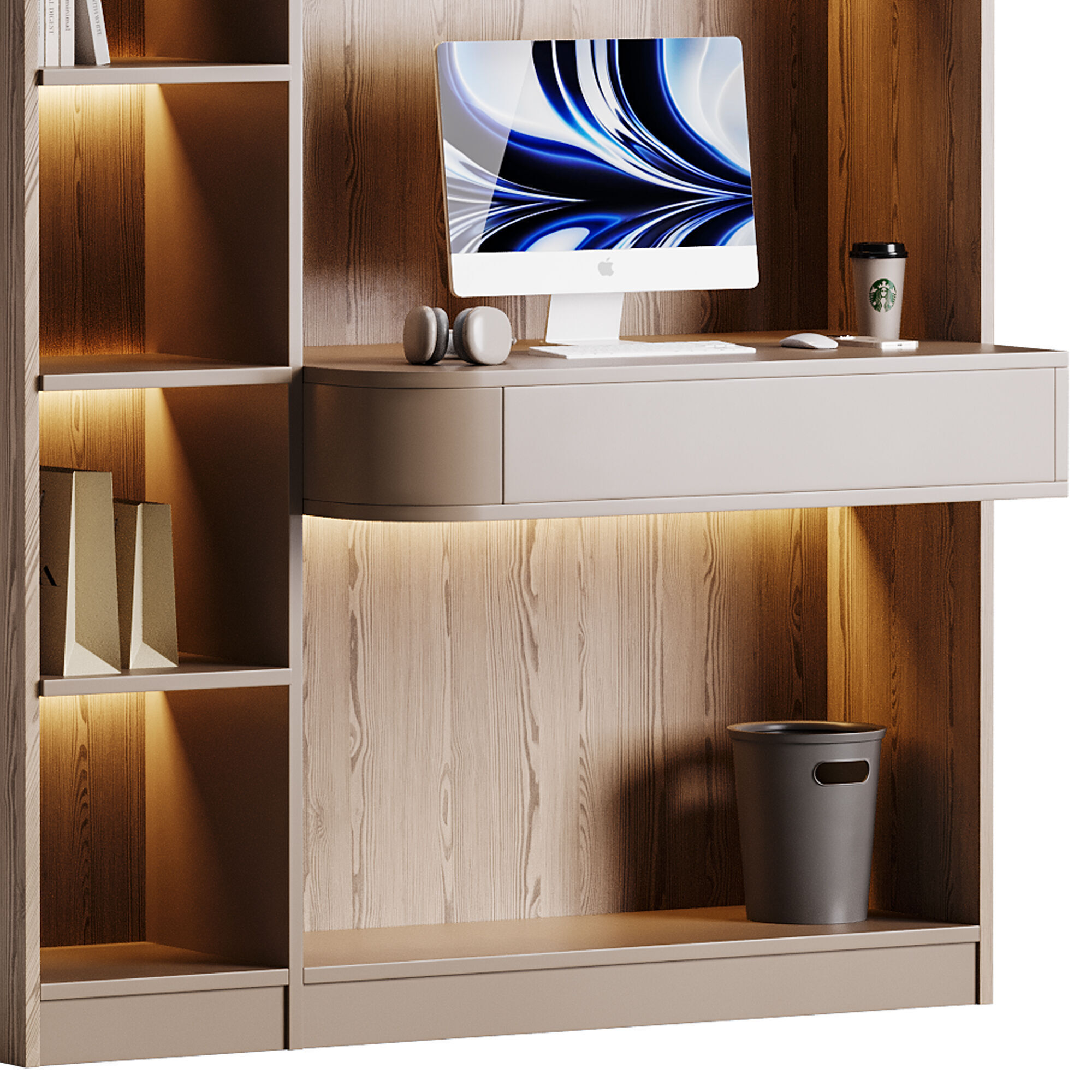 Modern Workplace 08 3D model_9