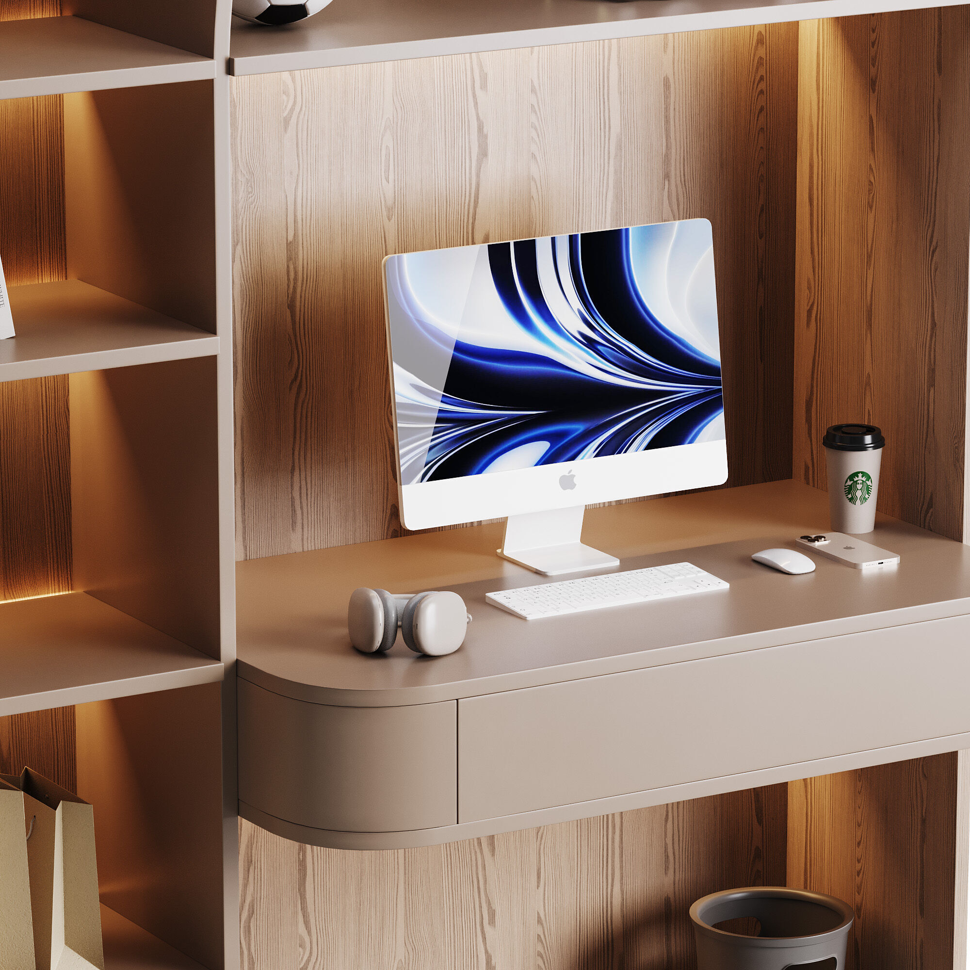 Modern Workplace 08 3D model_7