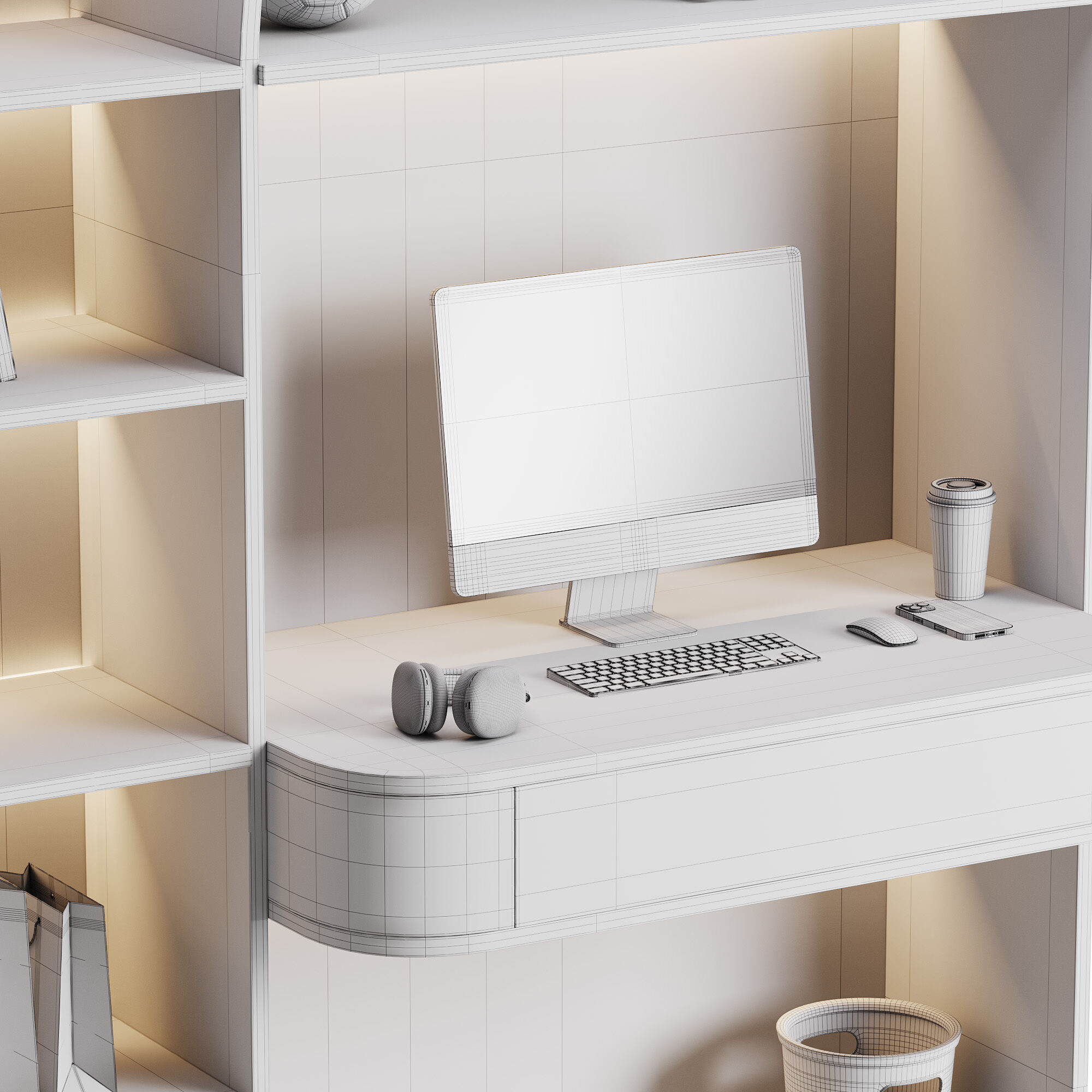 Modern Workplace 08 3D model_14