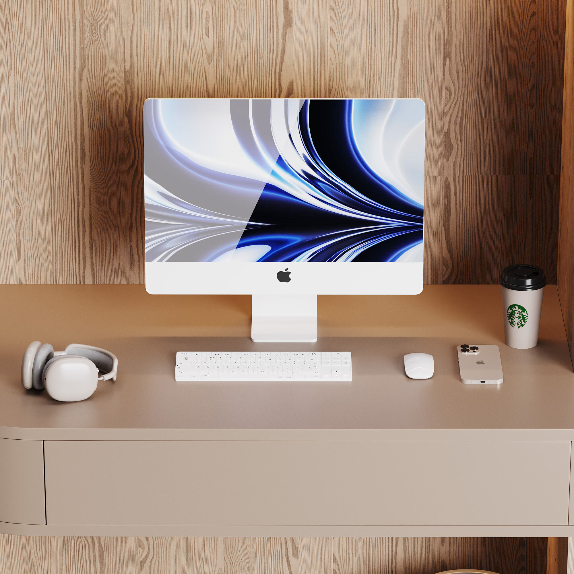 Modern Workplace 08 3D model_5