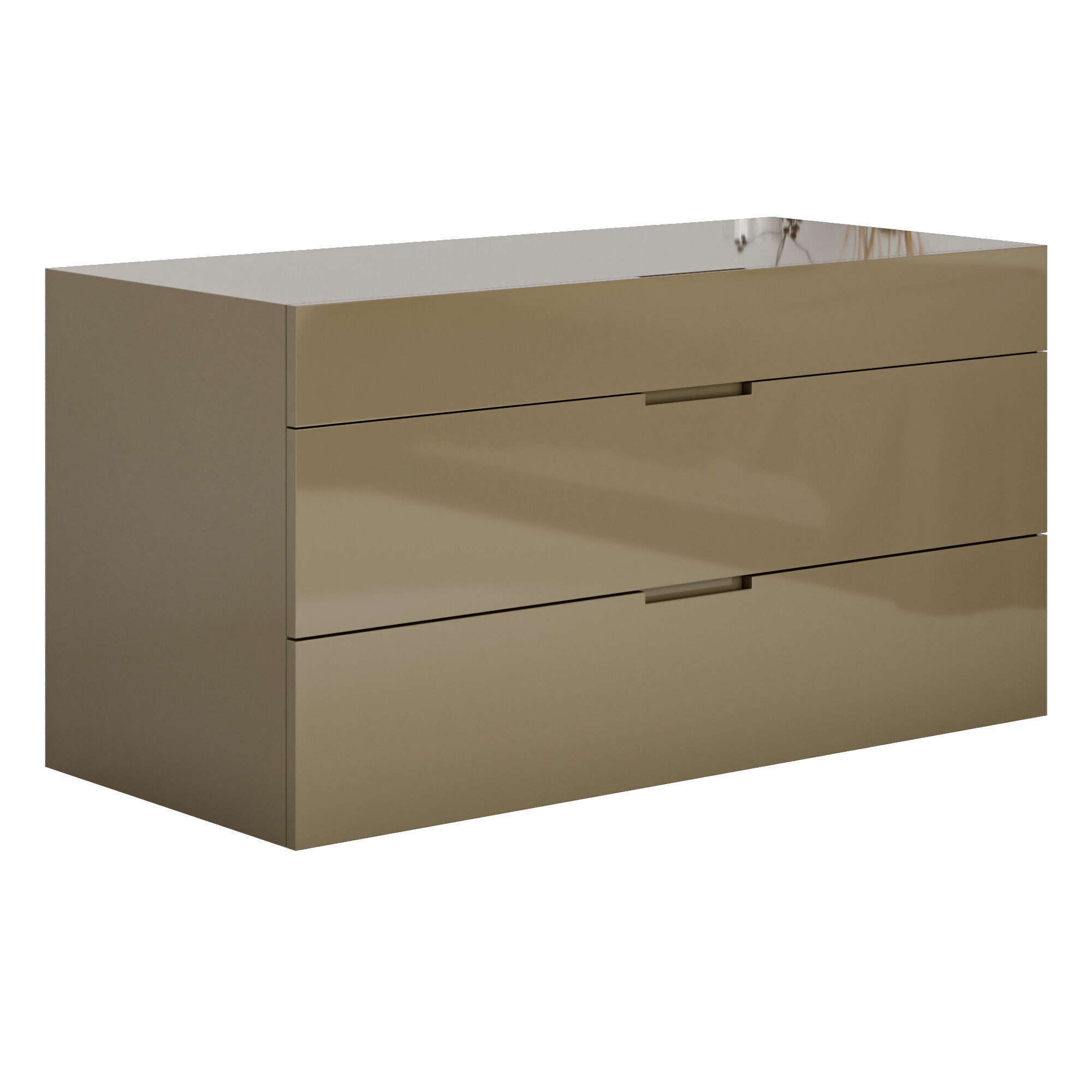 Flin dressers with recessed handle from Lema 3D model_14
