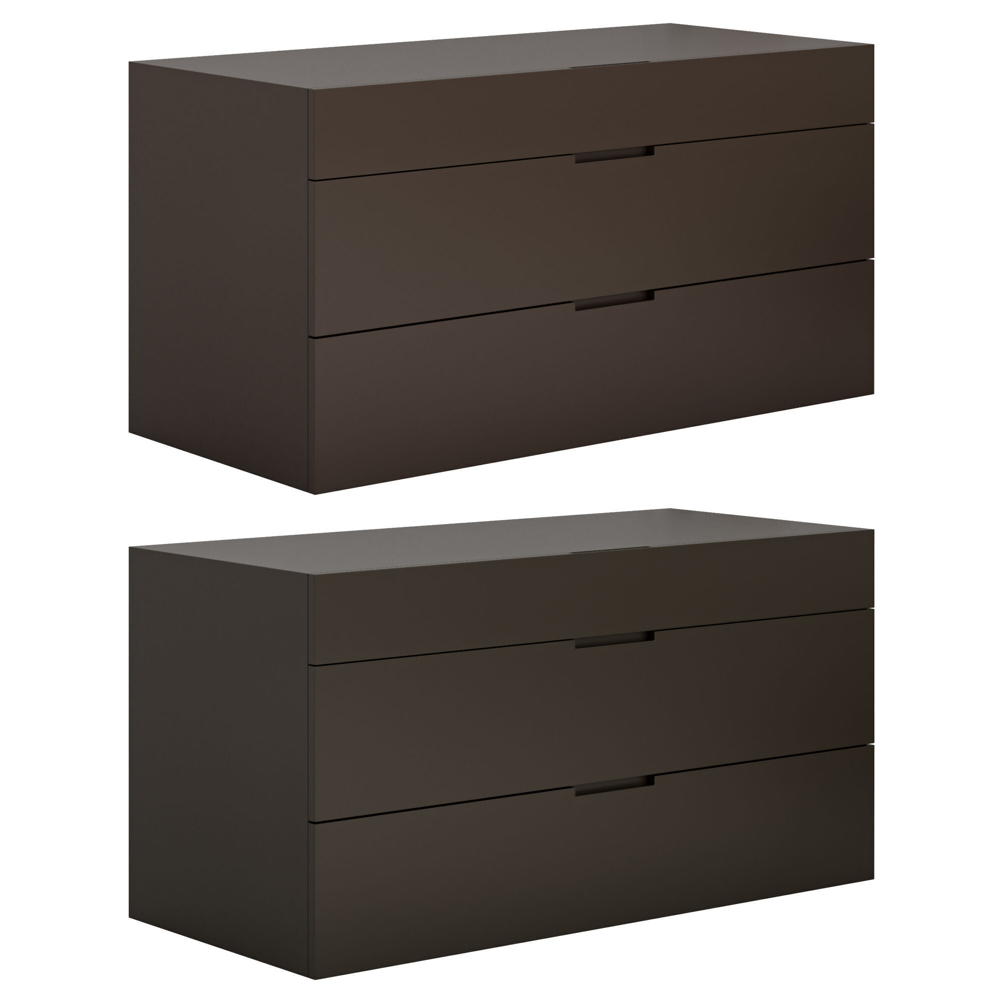 Flin dressers with recessed handle from Lema 3D model_6