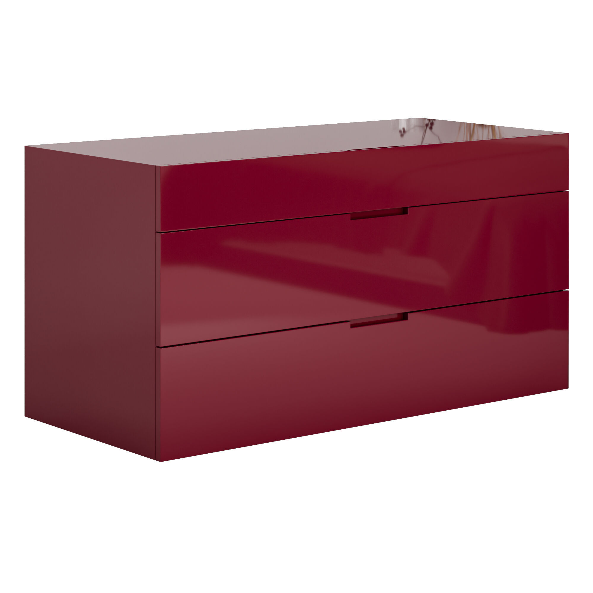 Flin dressers with recessed handle from Lema 3D model_9
