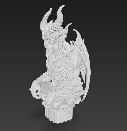3D Demon Figure 3 3D print model_9