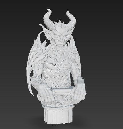 3D Demon Figure 3 3D print model_1