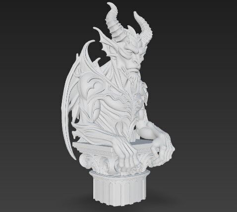 3D Demon Figure 3 3D print model_4