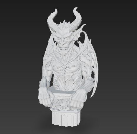 3D Demon Figure 3 3D print model_10