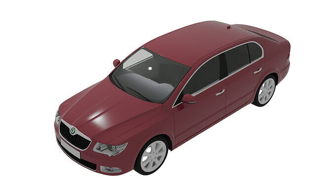 Skoda Superb 2009 3D model